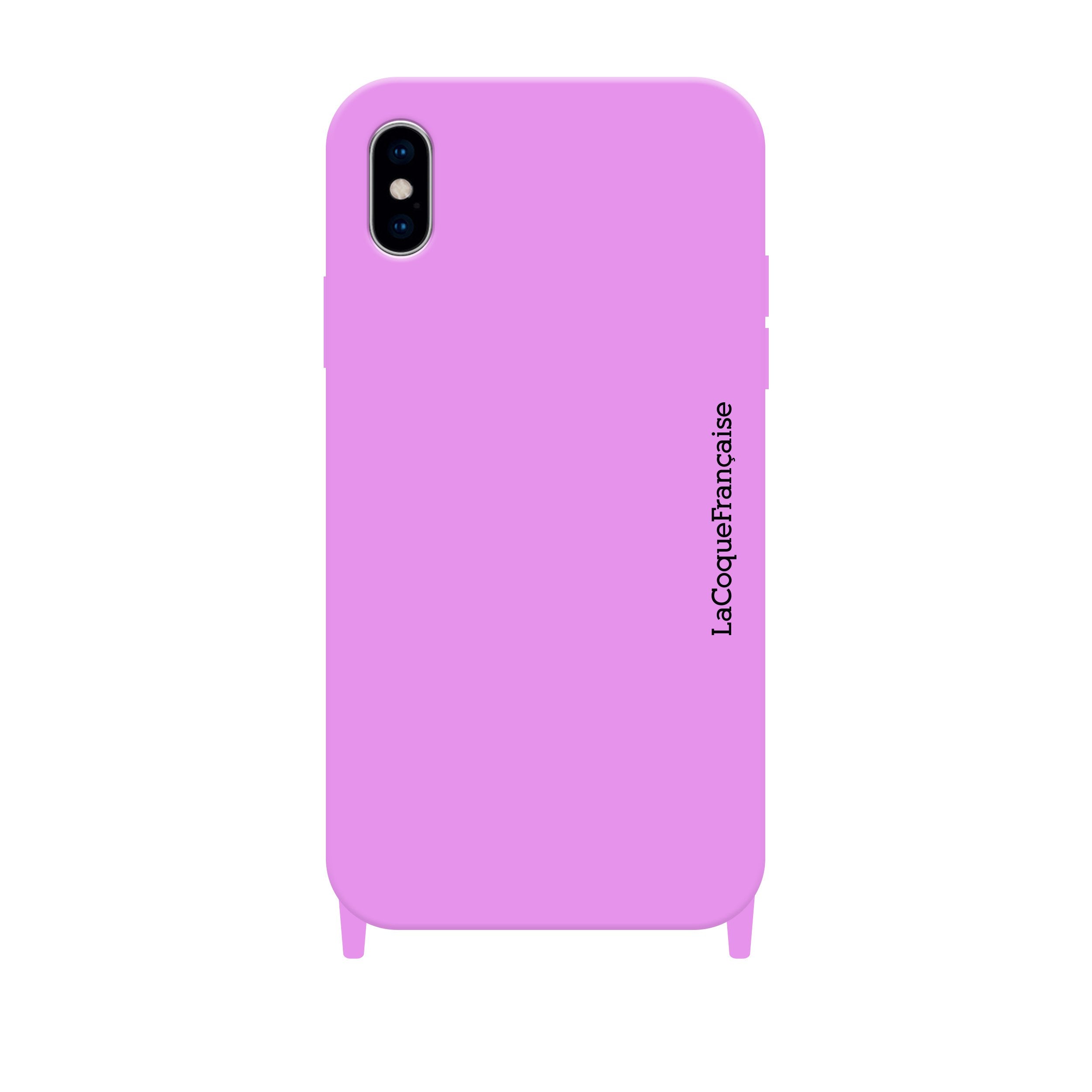 Coque Anneau Soft Touch Violet