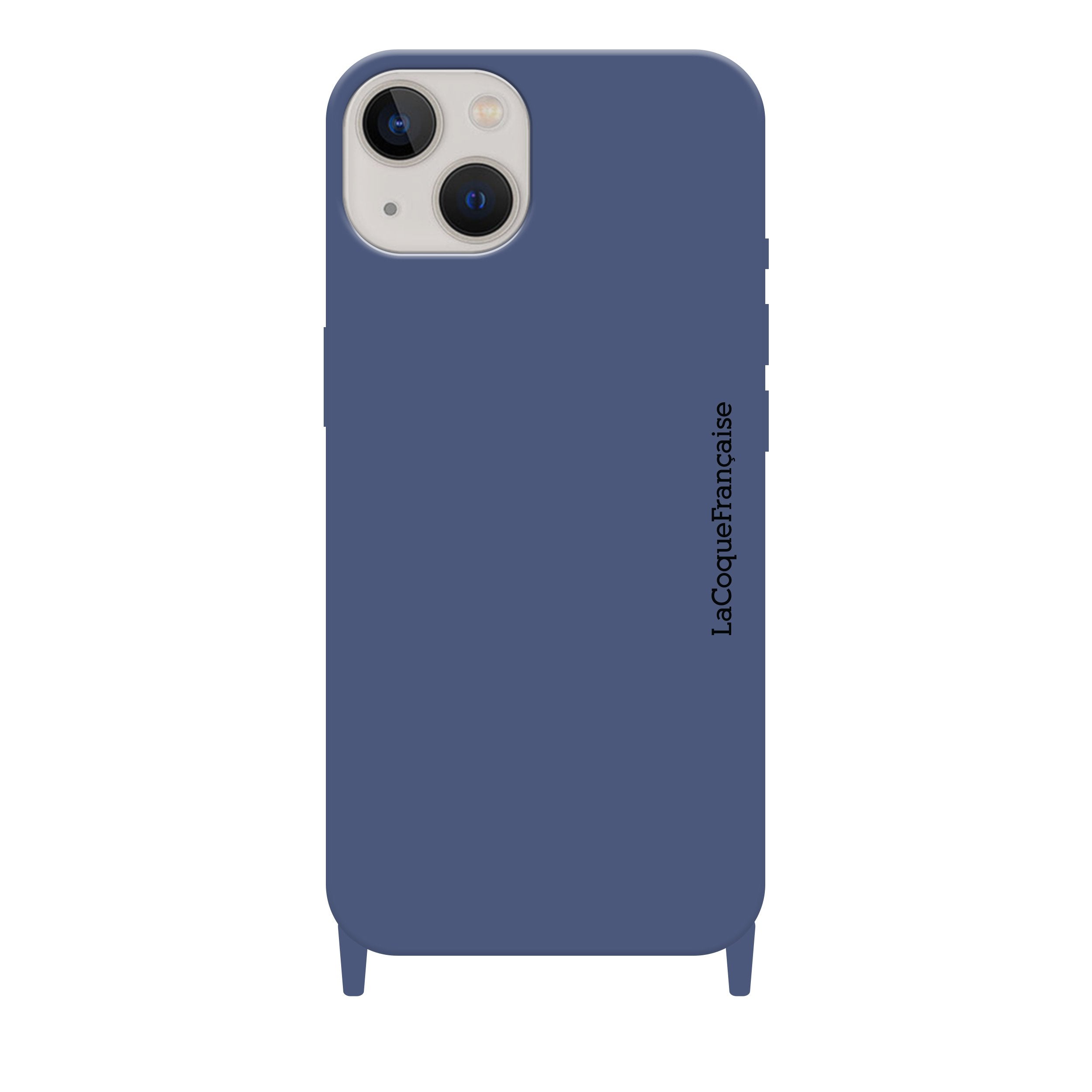 Coque Anneau Soft Touch Bleu