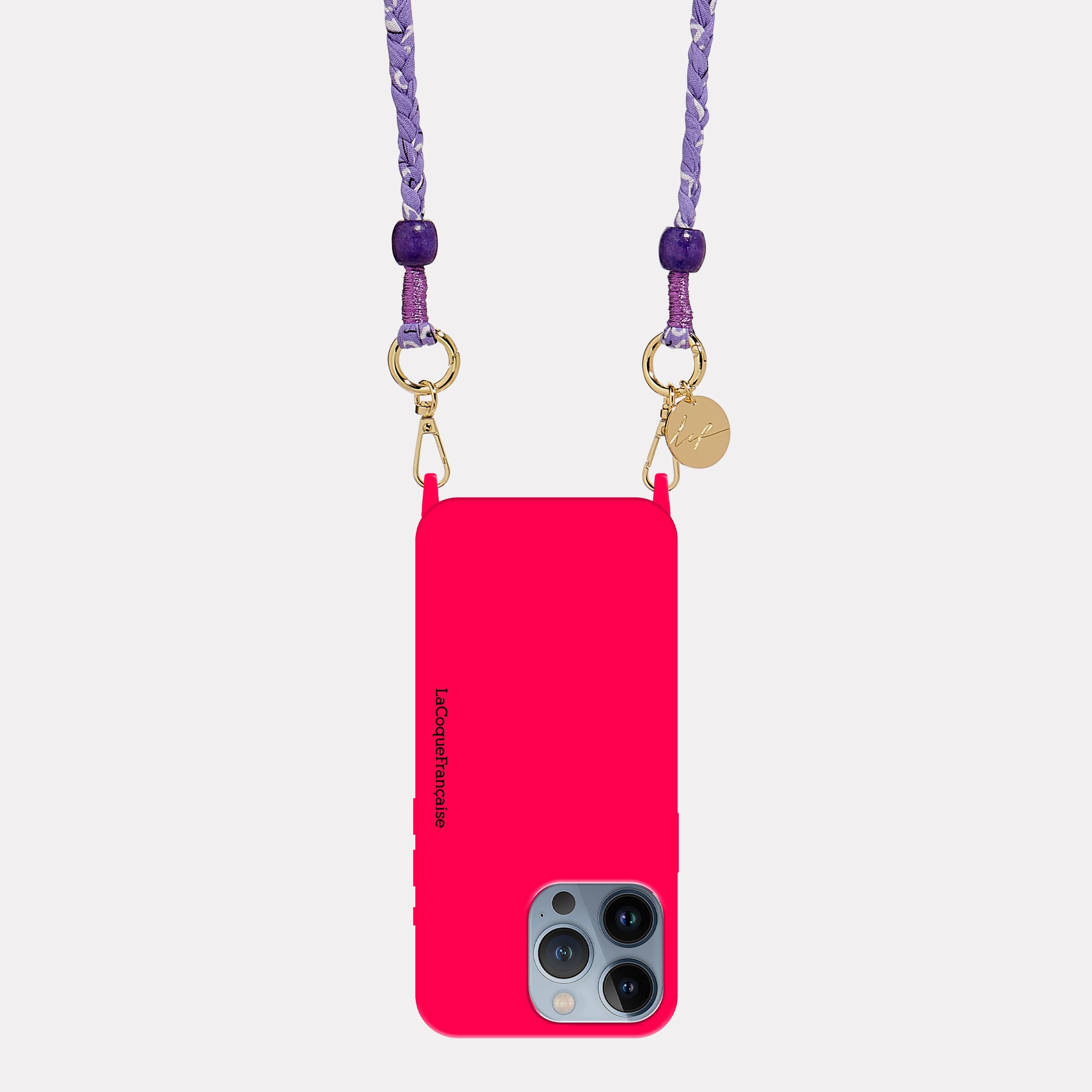 Coque Anneau Soft Touch Fuchsia