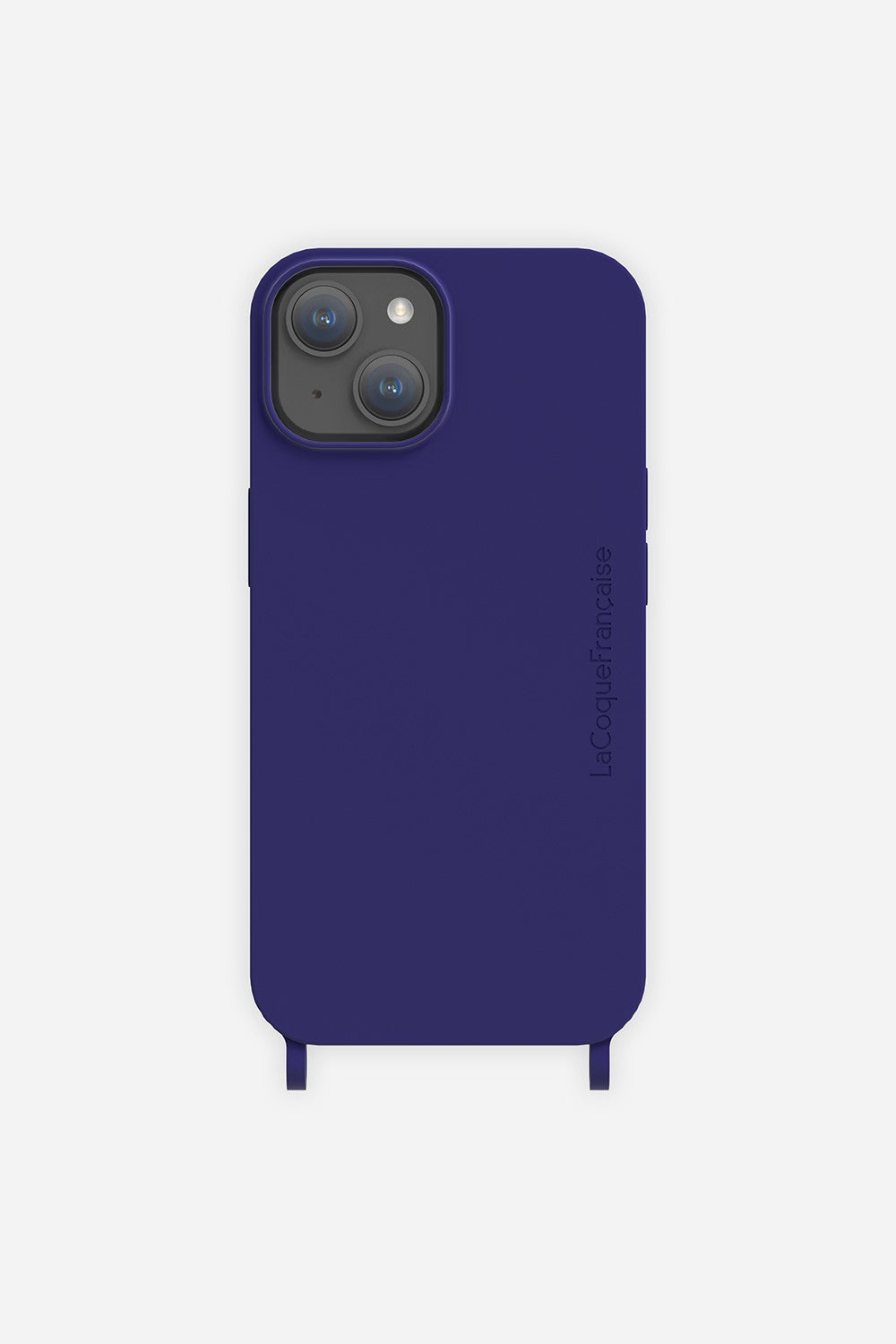 Coque Anneaux Soft Touch Bleu