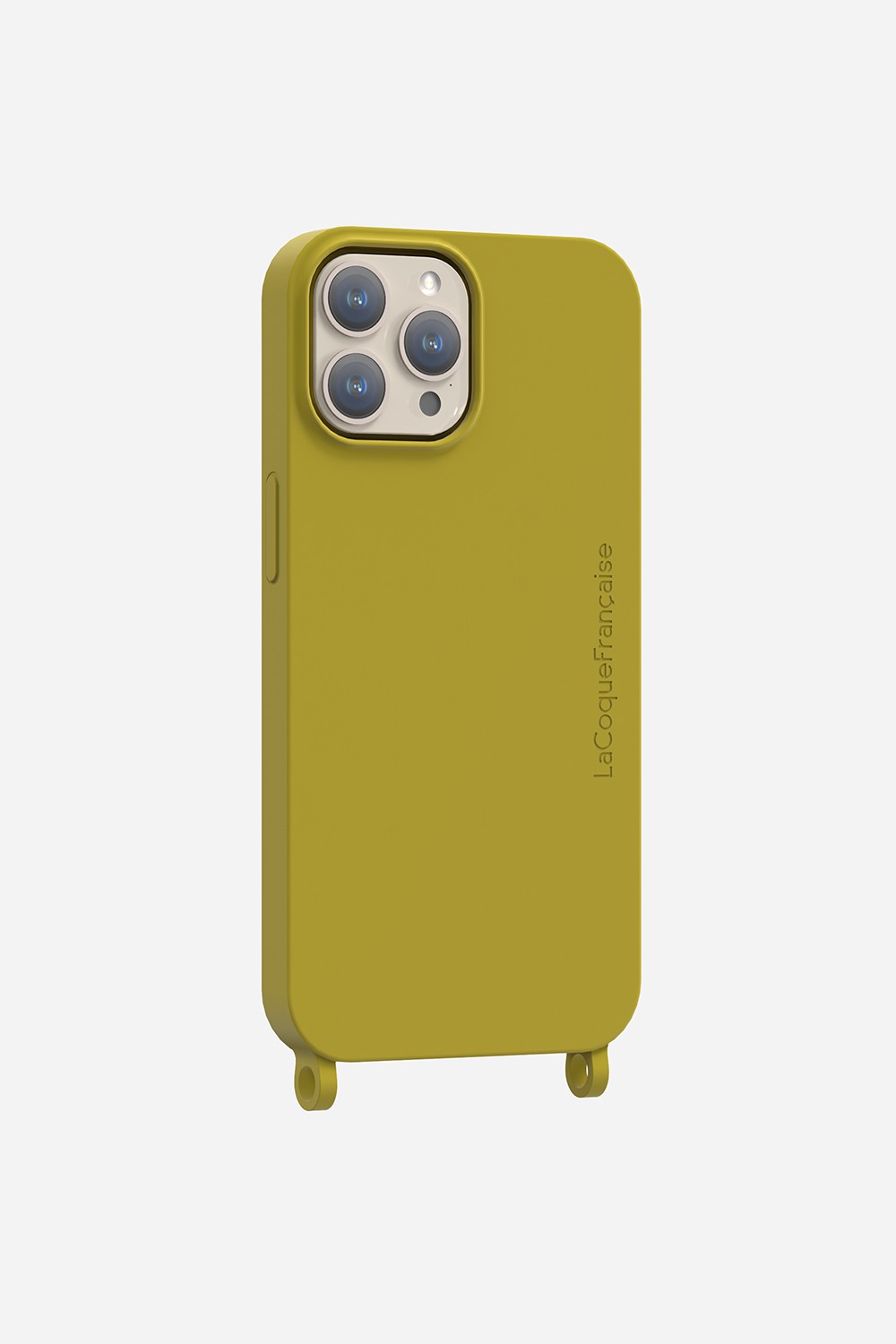 Coque Anneaux Soft Touch Vert Olive