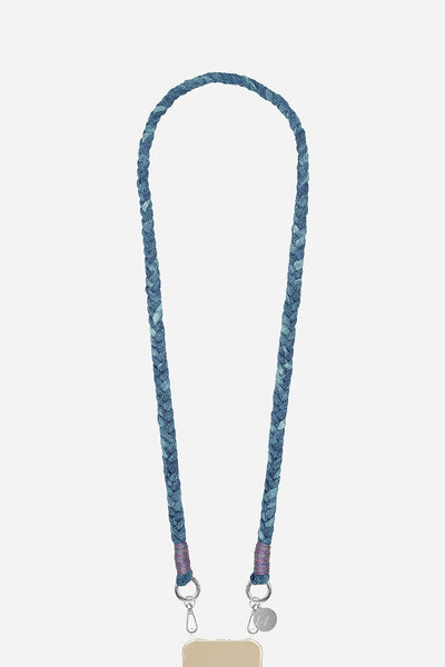 Printed Cord Della Blue