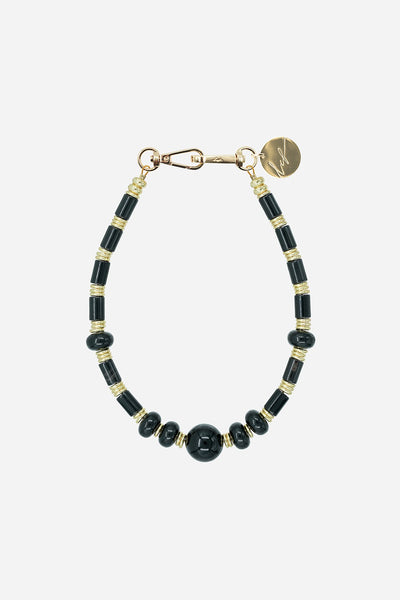 Bijoux Collier Leia Noir 40 cm