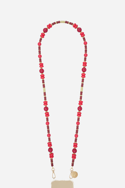 Noemi Red Long Chain 120 cm