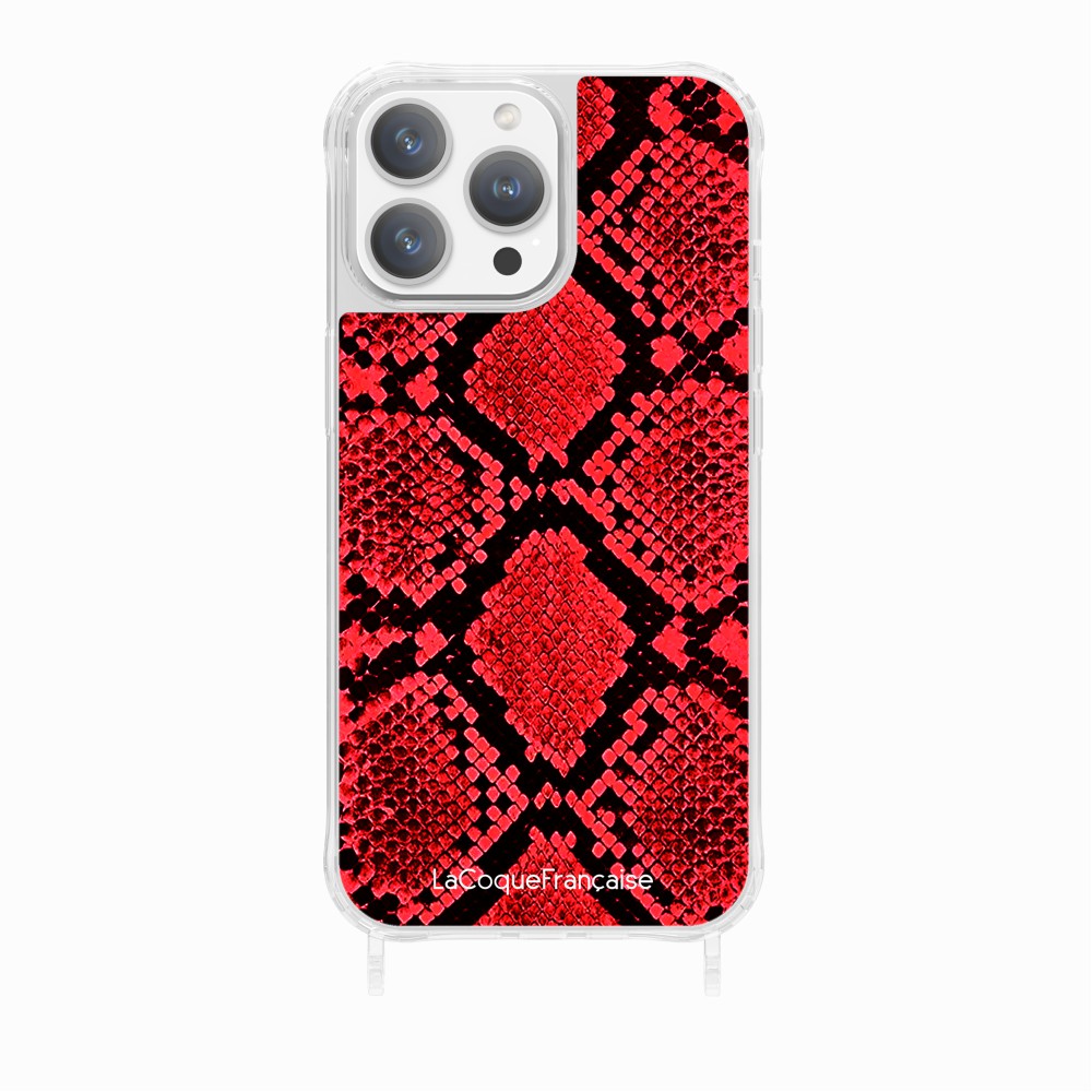 Coque Anneau Impression Personnalise Python Rouge