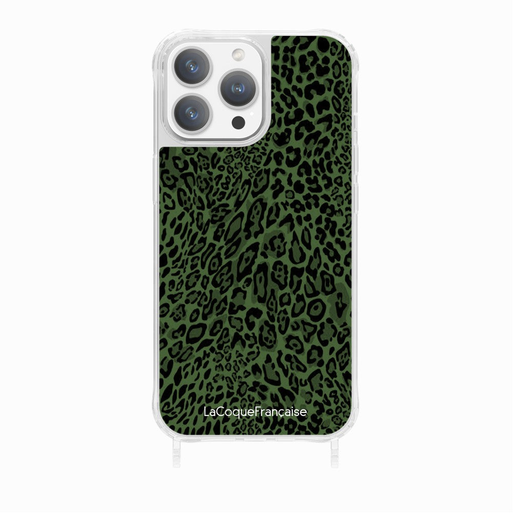 Coque Anneau Impression Personnalise Leopard Vert