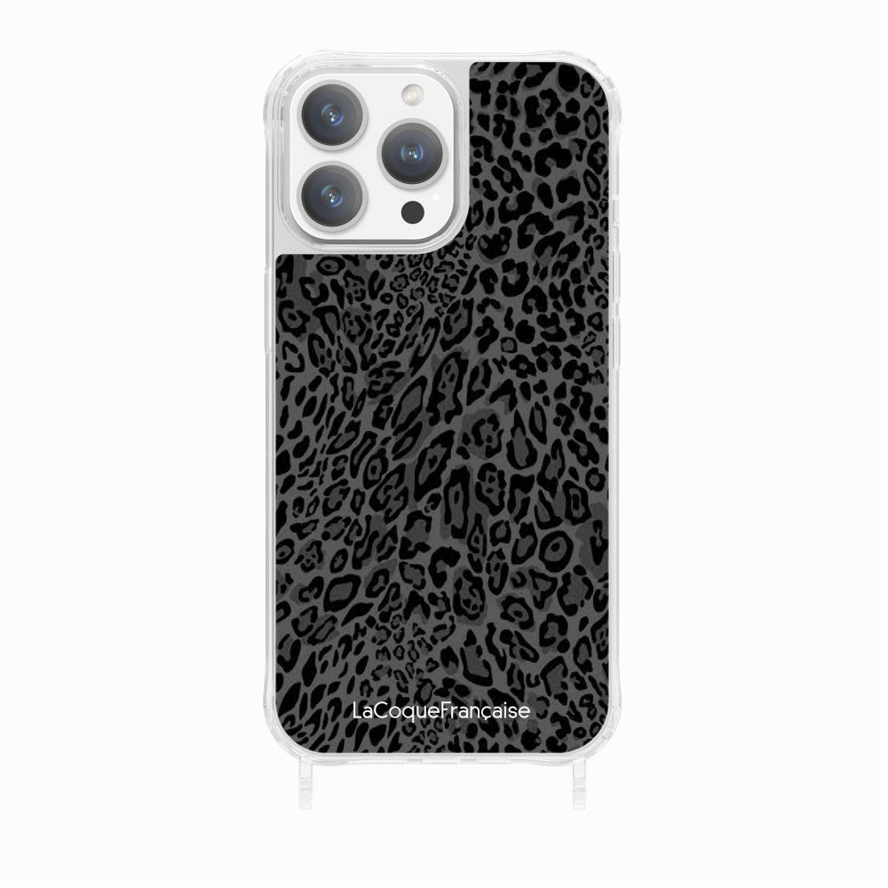 Coque Anneau Impression Personnalise Leopard Gris