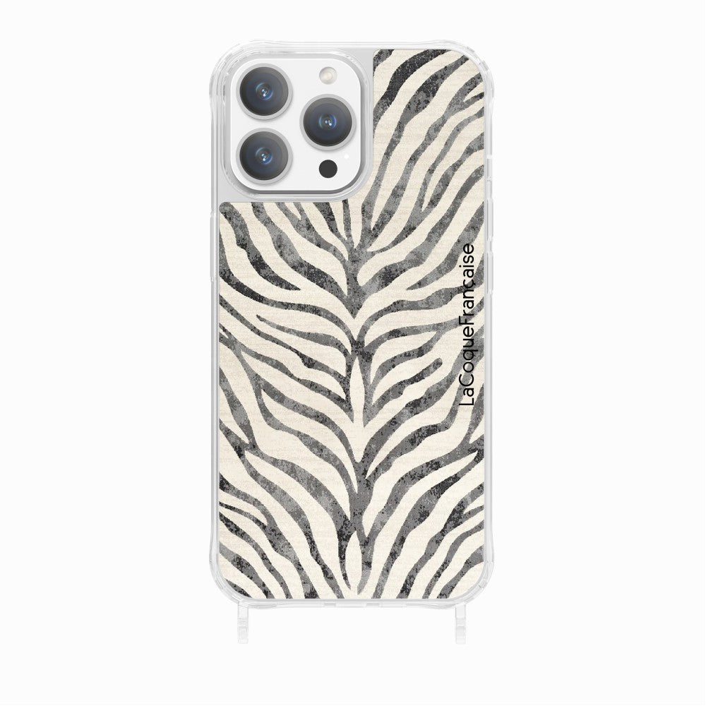 Coque Anneau Impression Personnalise Zebre Noir