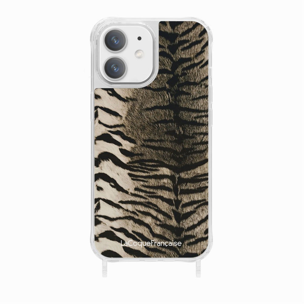 Coque Anneaux Impression Personnalisee Zebre Gris