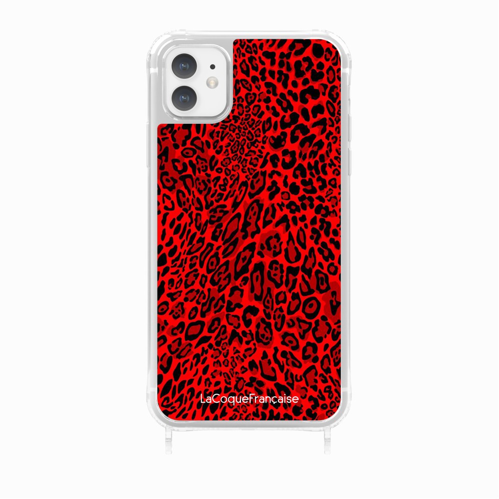 Leopard Red Custom Print Rings Case