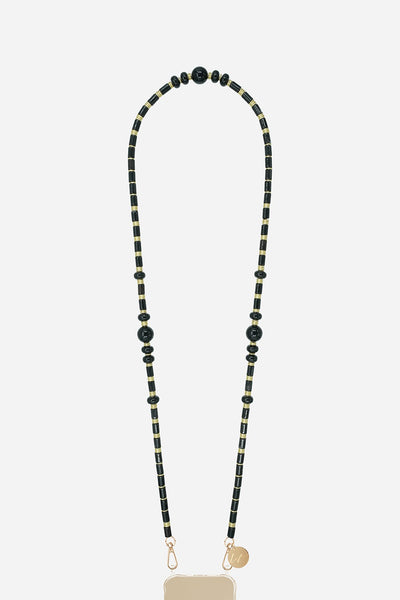 Leia Black Long Chain 120 cm