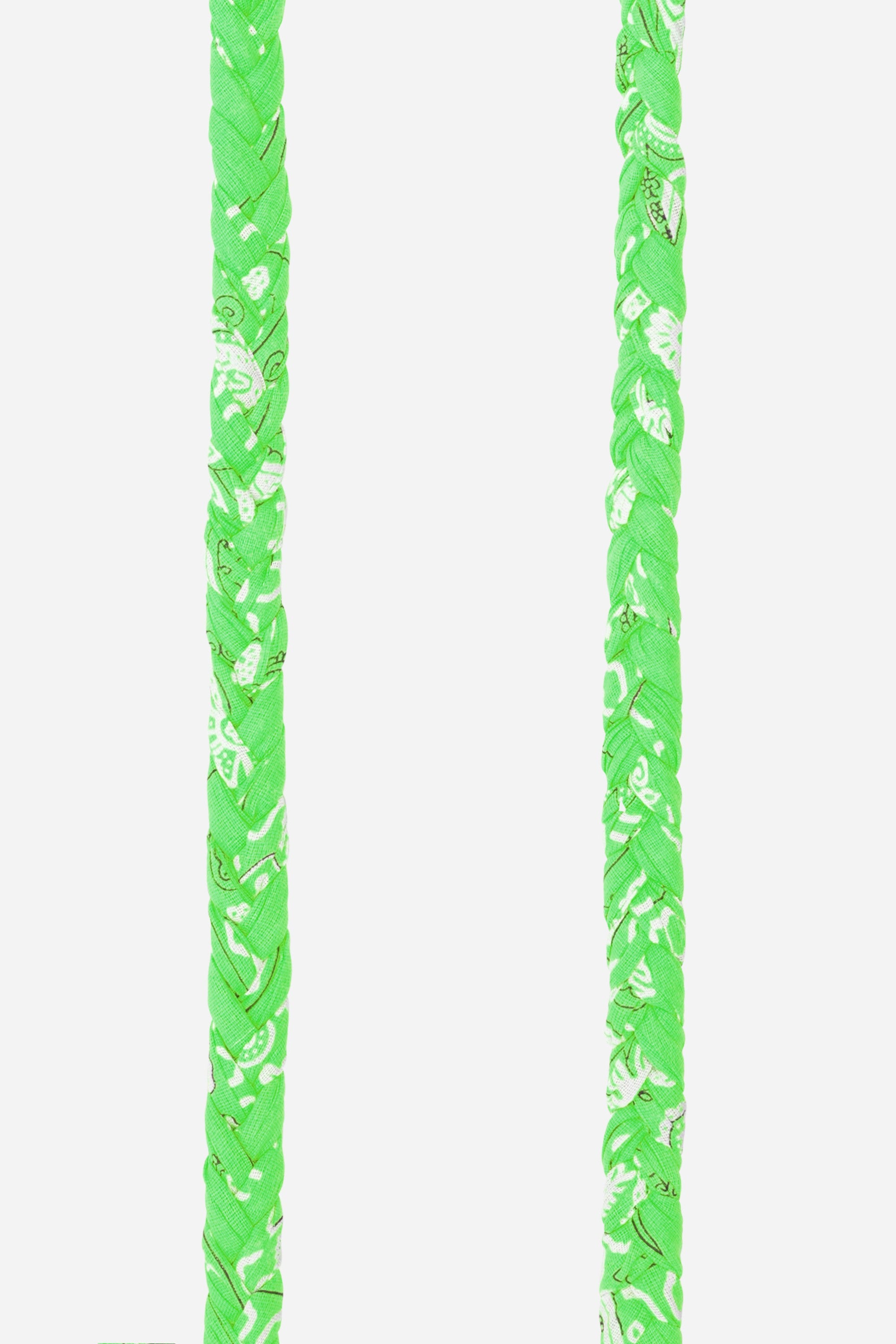 Neon green Della braided cord