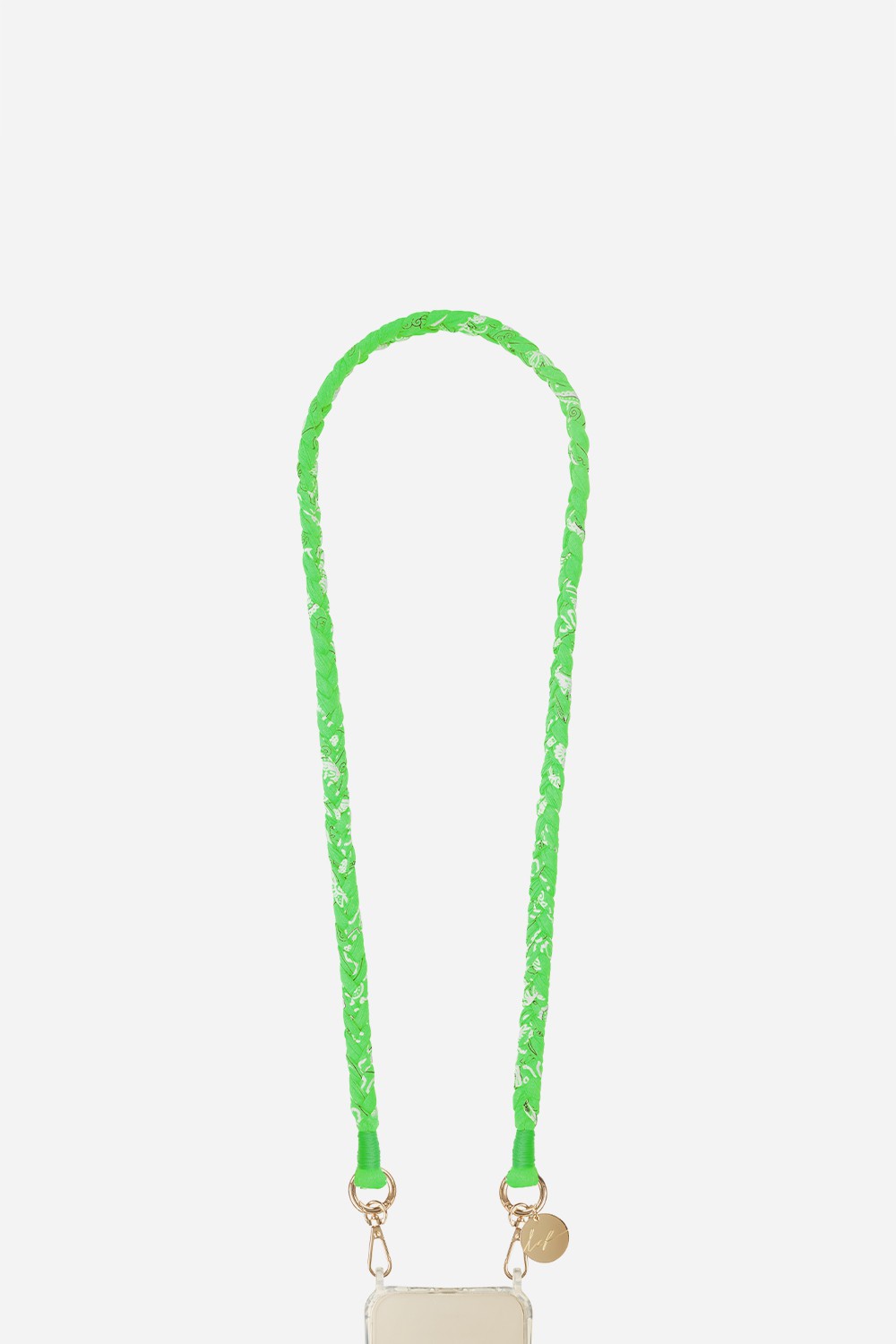 Neon green Della braided cord