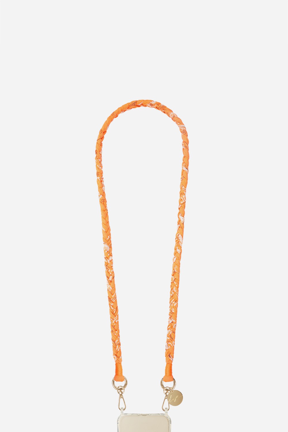 Della orange braided cord