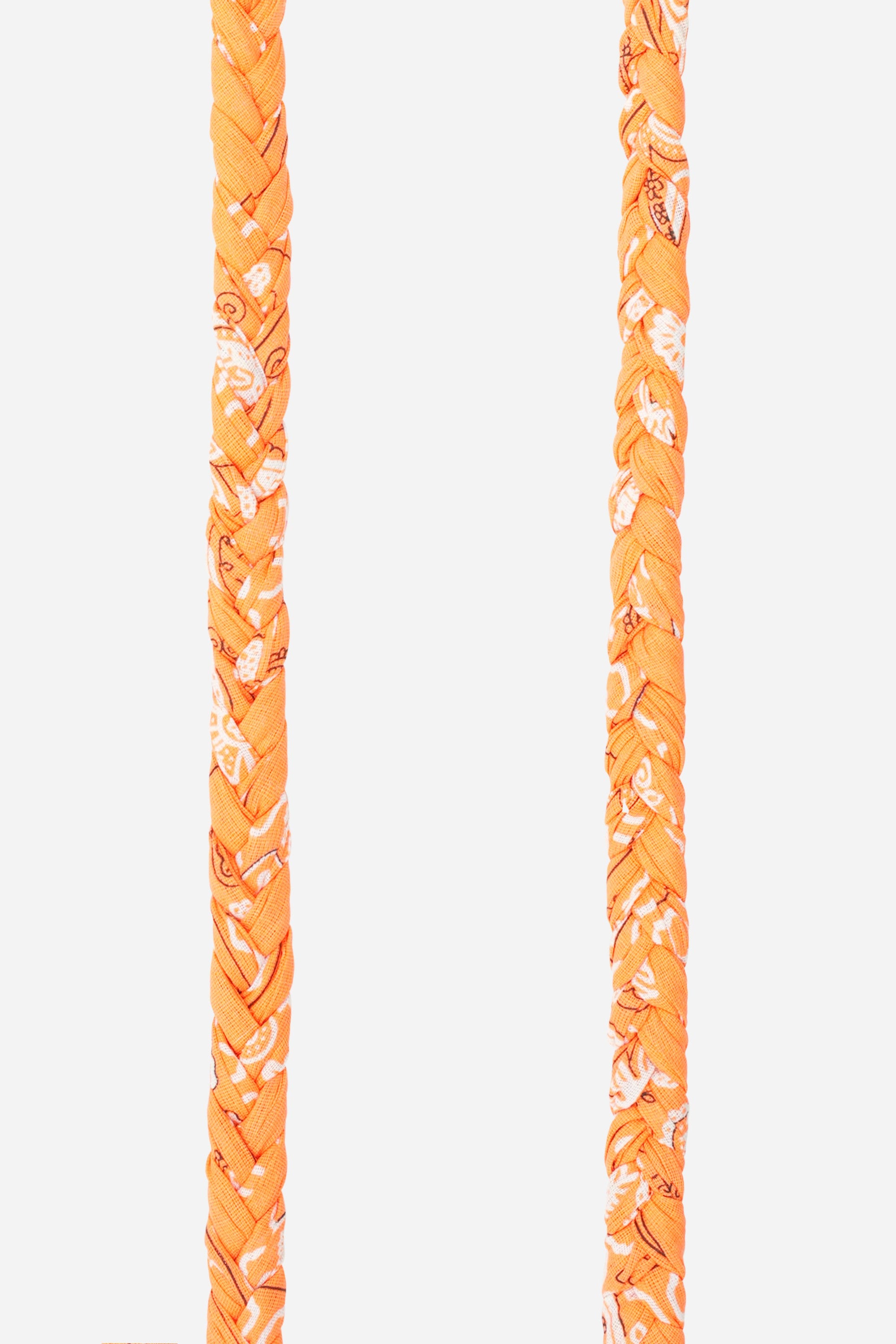 Della orange braided cord