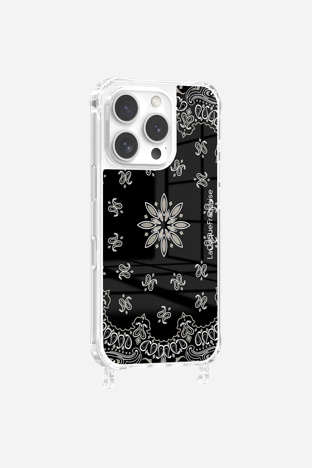 Coque Anneaux Impression Personnalisee Bandana Noir