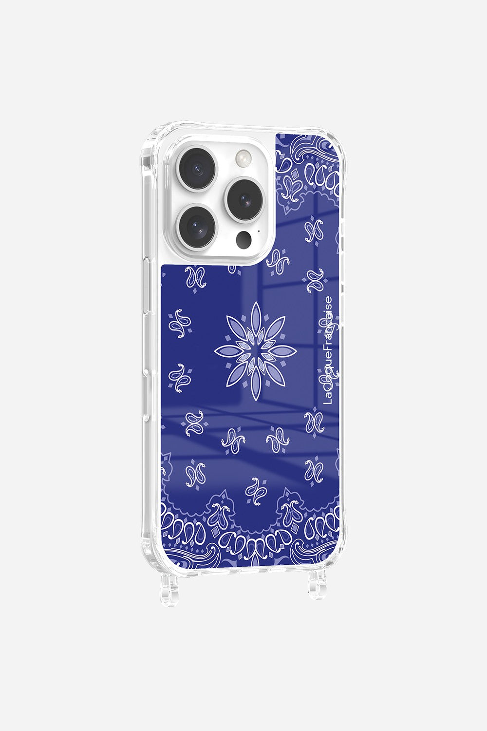 Coque Anneaux Imprimee Bandana Bleu