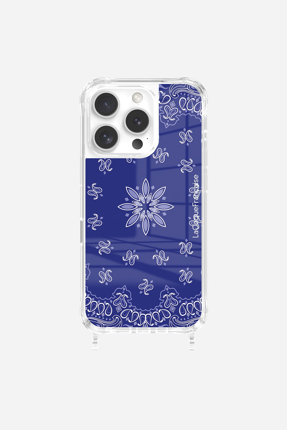 Coque Anneaux Impression Personnalisee Bandana Bleu