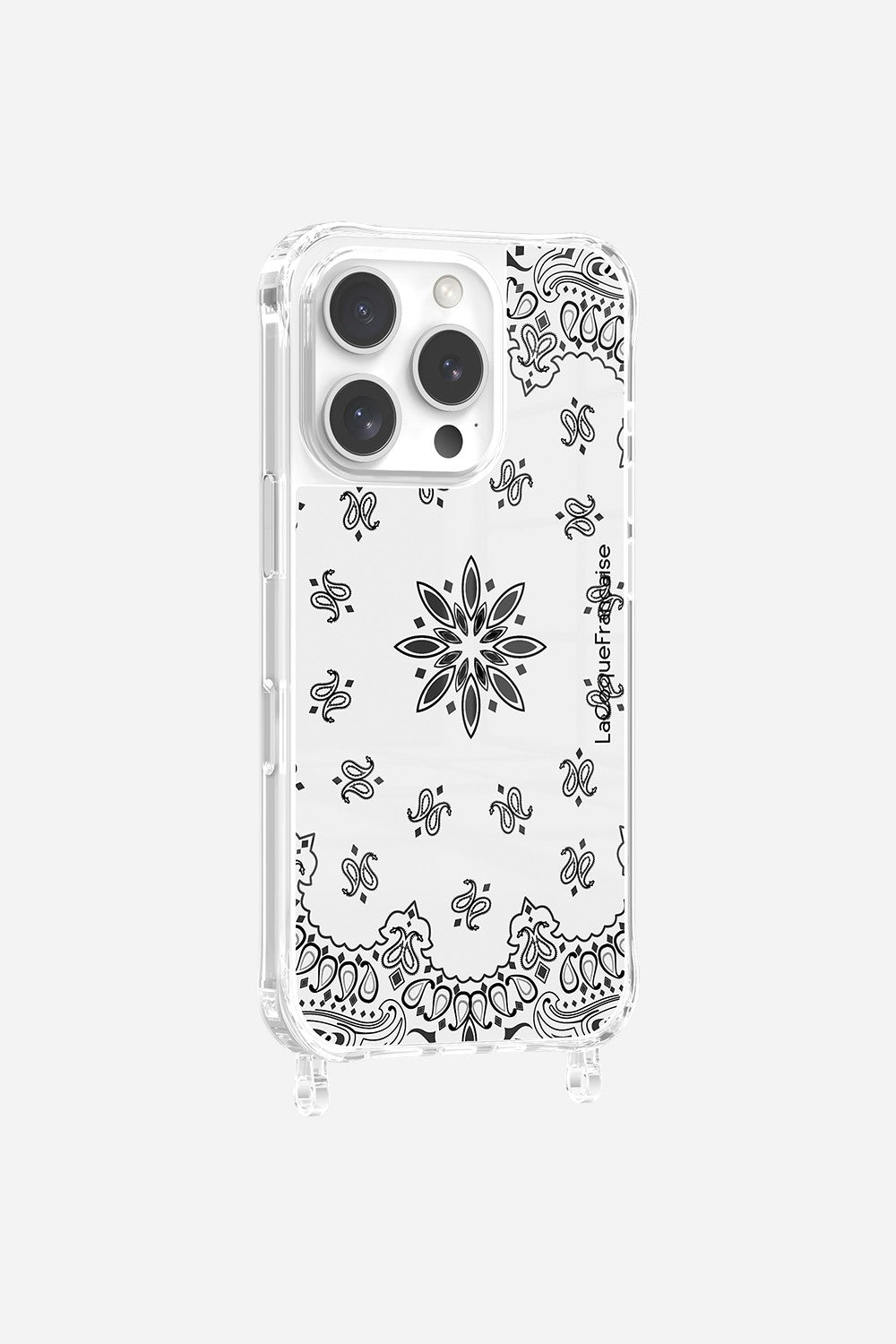 Coque Anneaux Impression Personnalisee Bandana Blanc