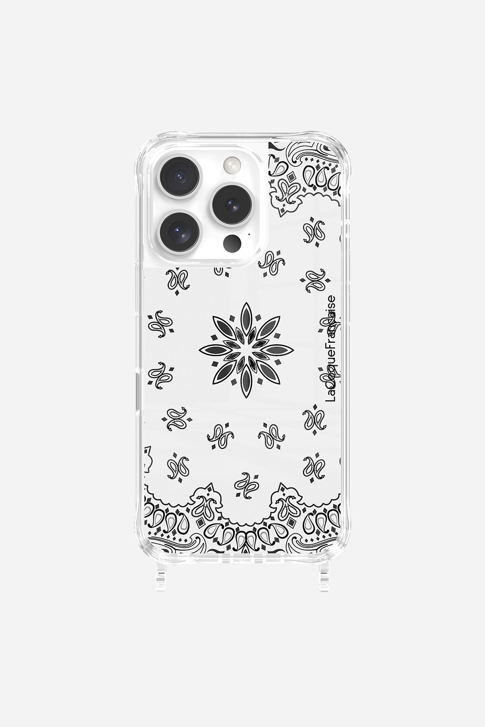 White Bandana Printed Rings Case