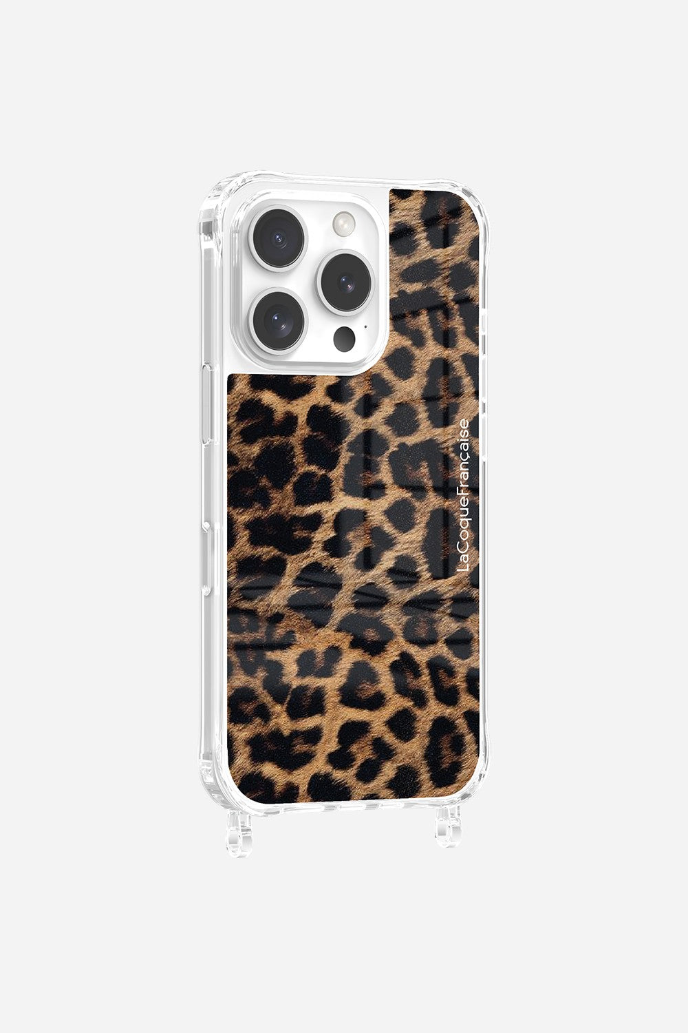 Coque Anneaux Impression Personnalisee Leopard Noir Et Brun