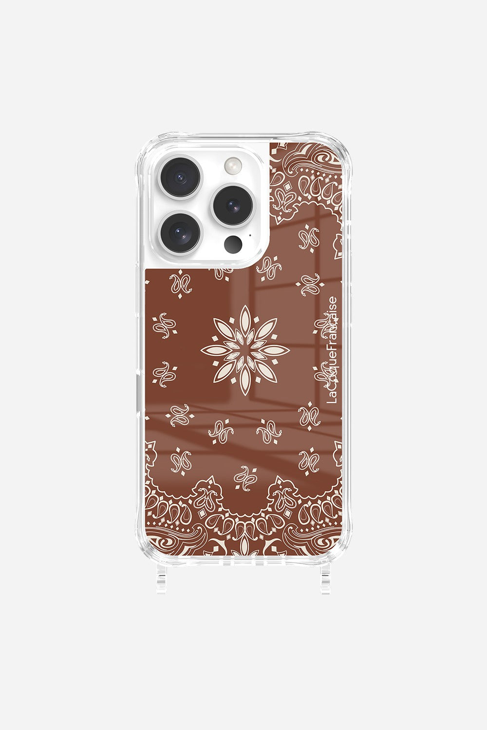 Brown Bandana Printed Rings Case