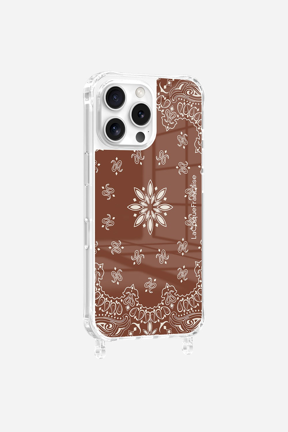 Brown Bandana Printed Rings Case