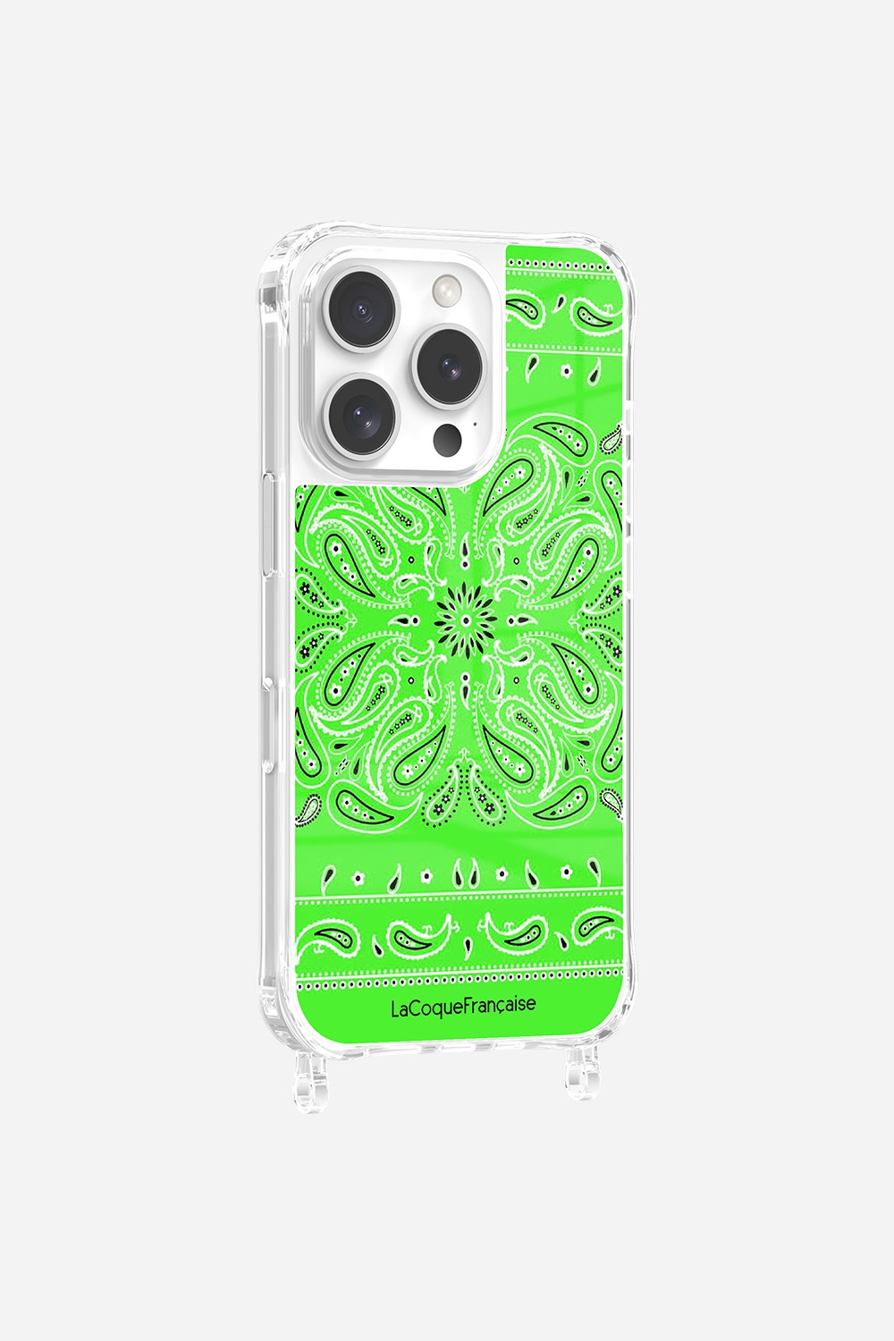 Coque Anneaux Impression Personnalisee Bandana Vert Fluo