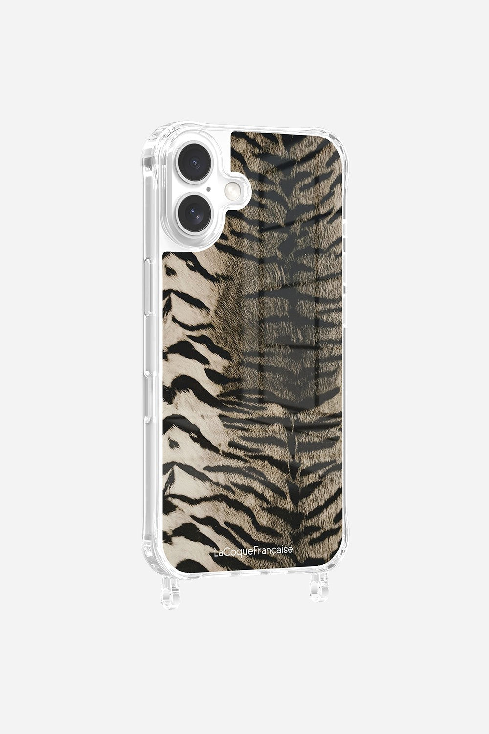 Coque Anneaux Impression Personnalisee Zebre Gris