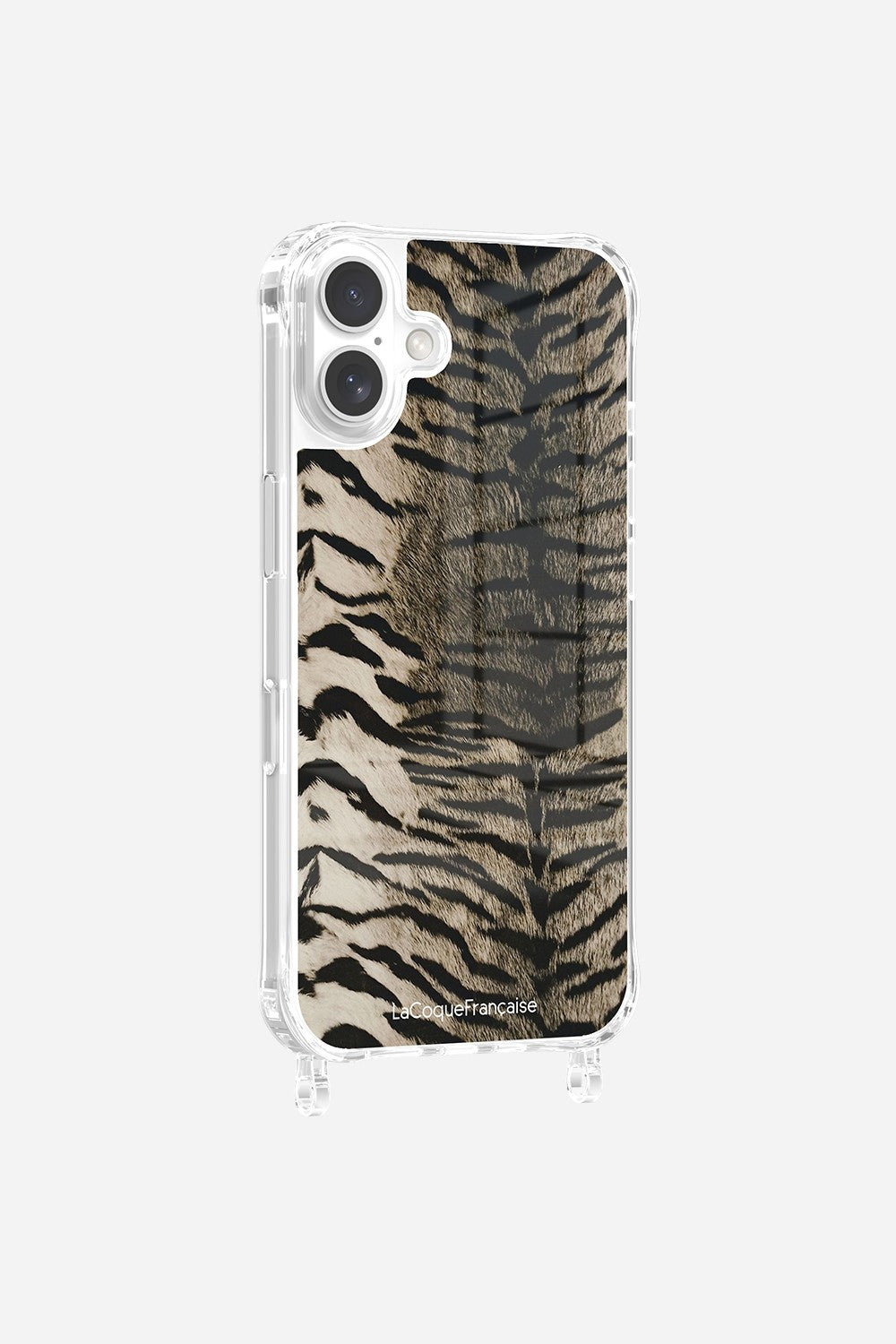 Coque Anneaux Impression Personnalisee Zebre Gris