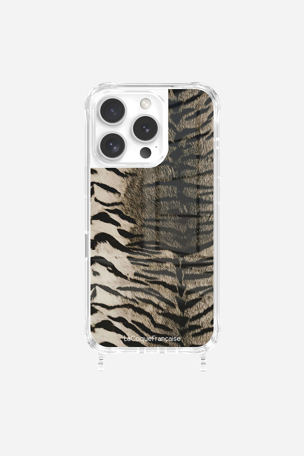 Coque Anneaux Impression Personnalisee Zebre Gris