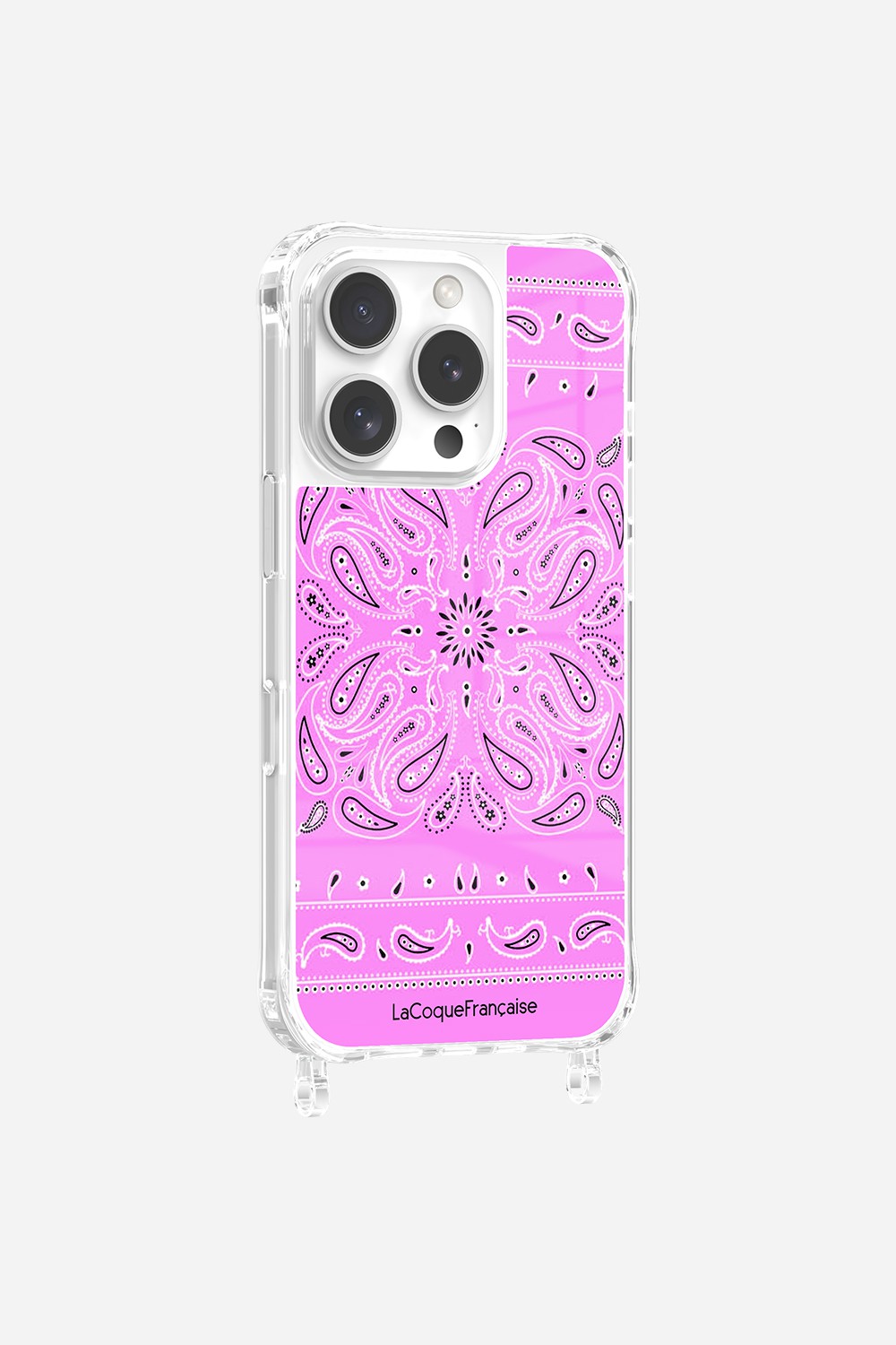 Coque Anneaux Impression Personnalisee Bandana Rose