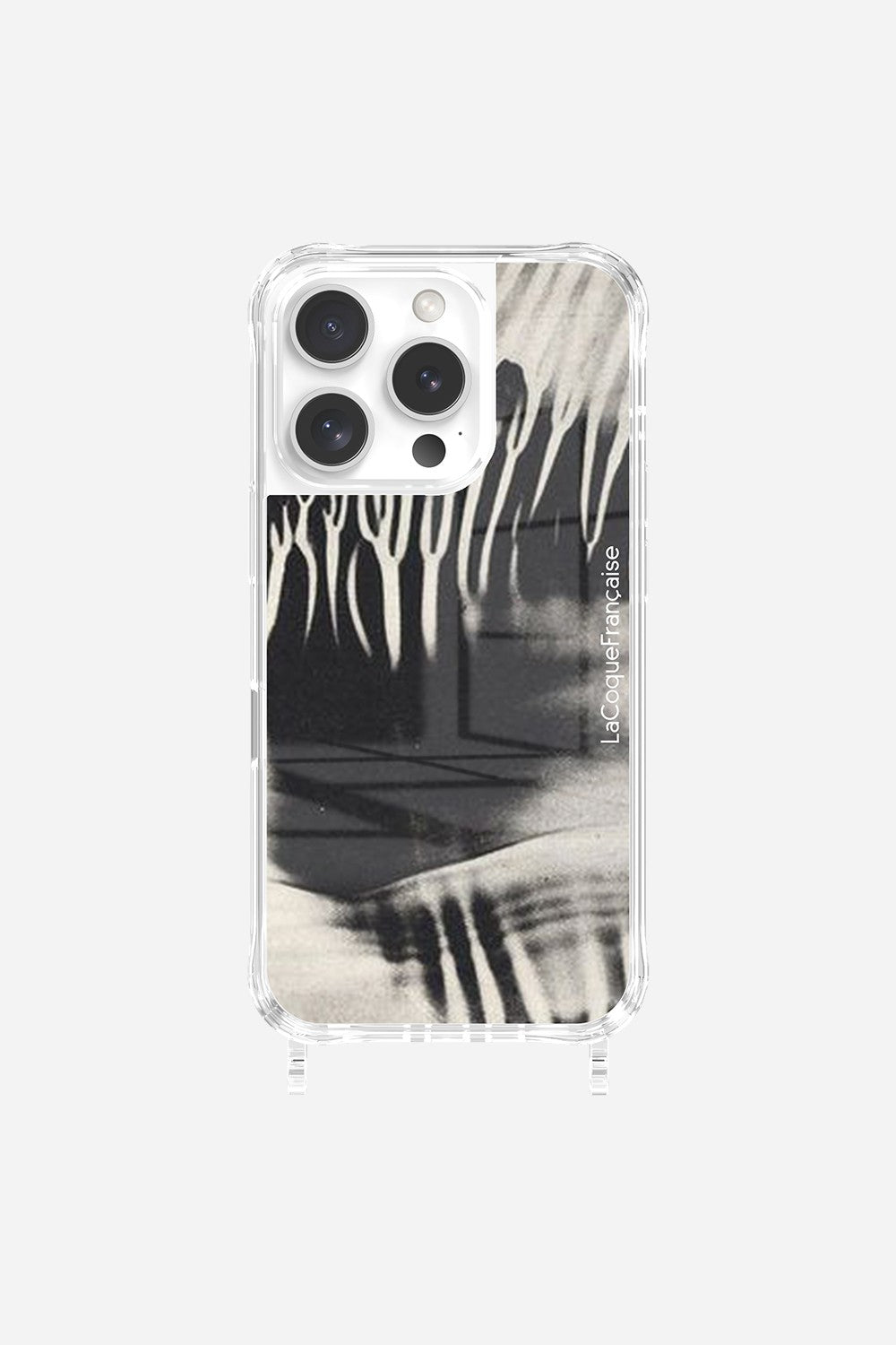 Black Abstract Printed Rings Case