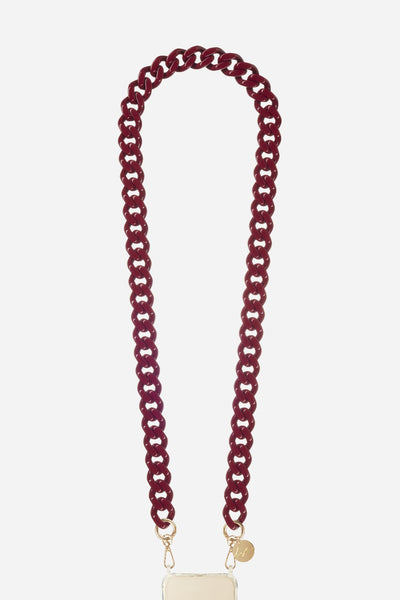 Gia Burgundy Long Chain 120 cm