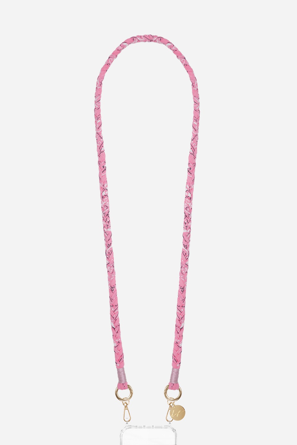 Light pink Della braided cord