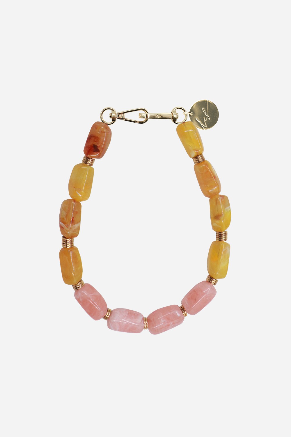 Bijoux Collier Talia Jaune 40 cm