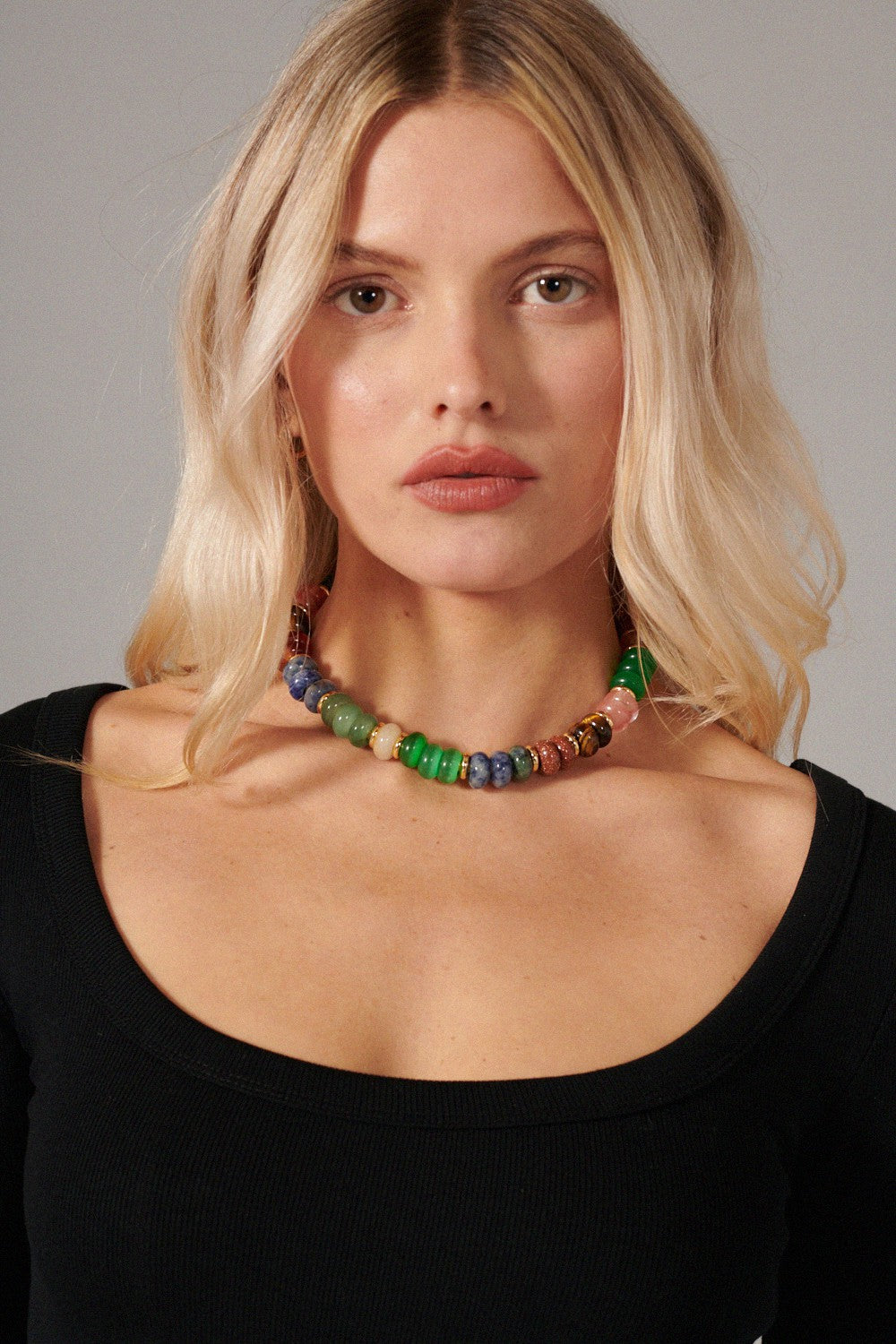 Joyce Multicolor Necklace Jewelry 40 cm