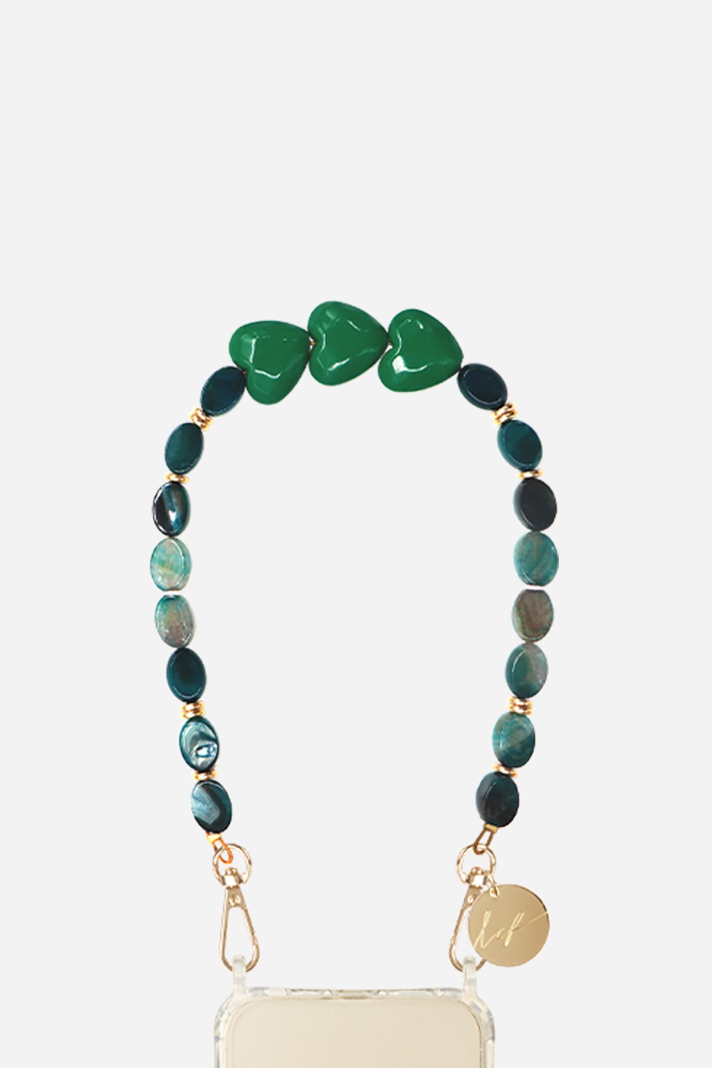 Bijoux Collier Amy Vert 40 cm