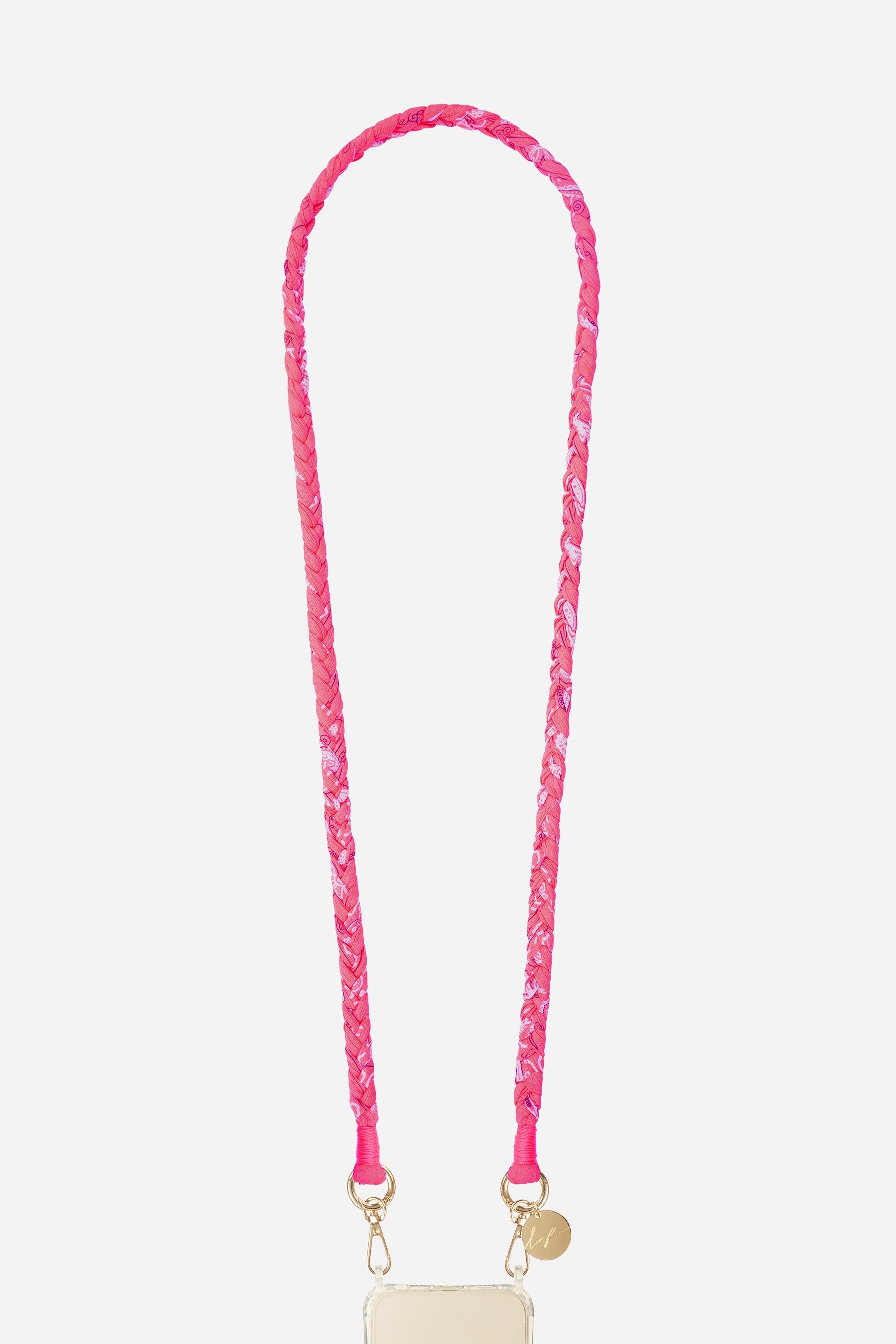 Della pink braided cord