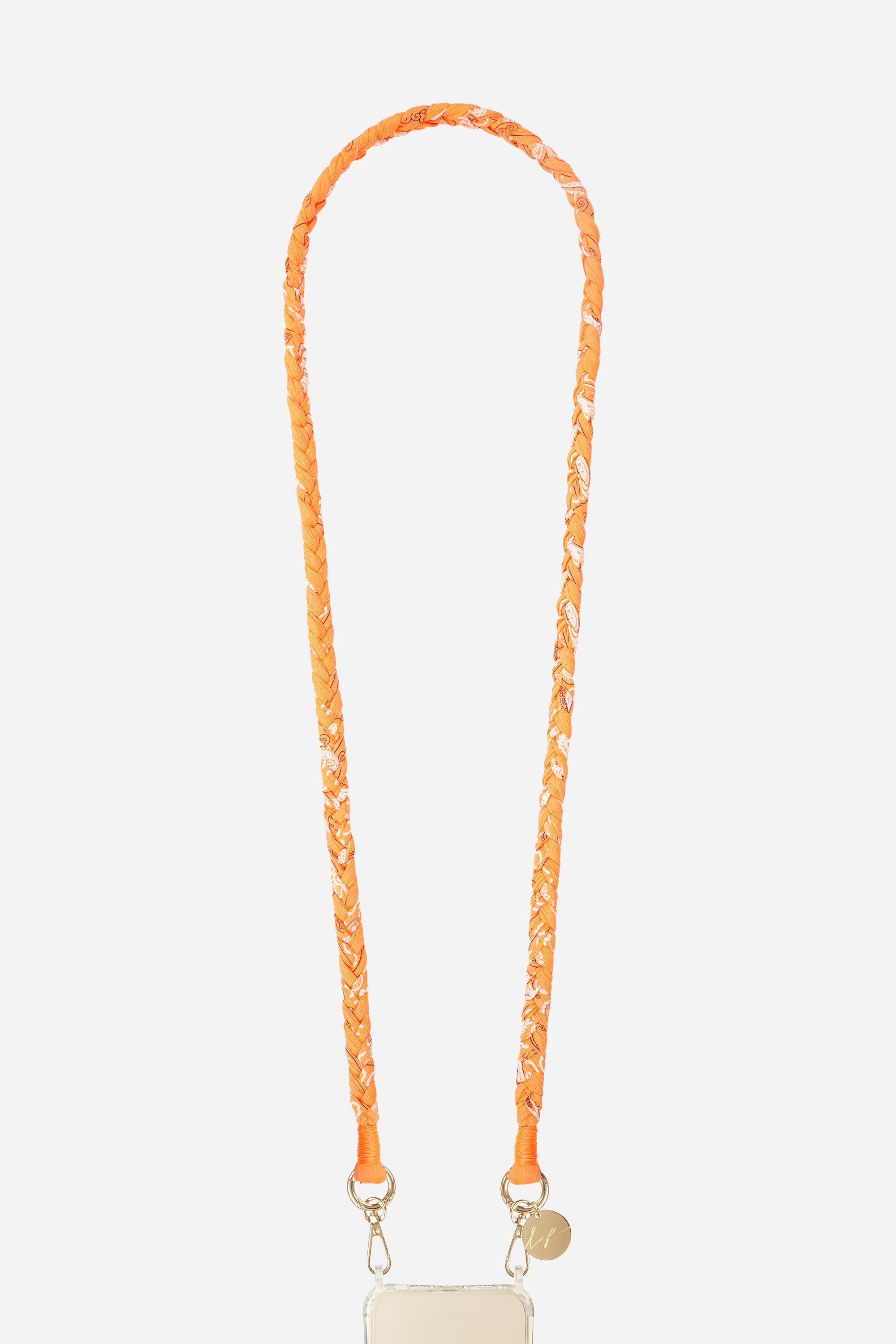 Della orange braided cord