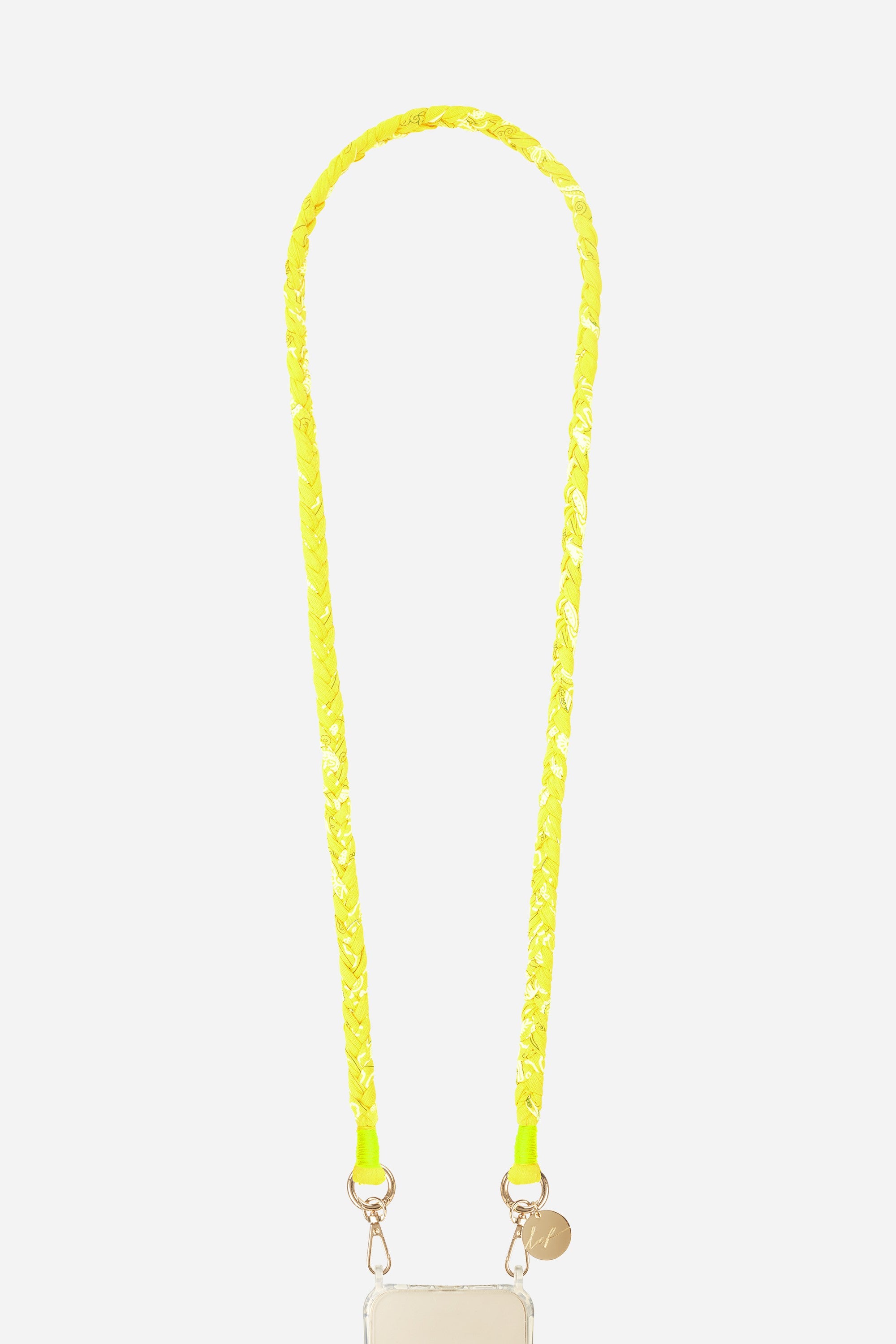 Della yellow braided cord