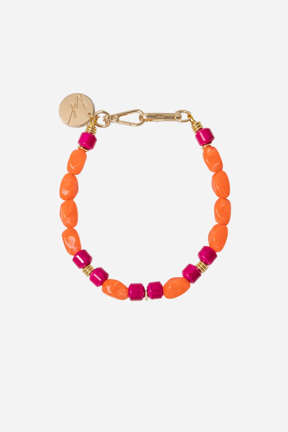 Bijoux Collier Zelia Orange 40 cm