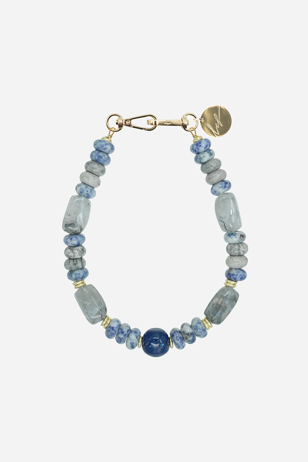 Bijoux Collier Nava Bleu 40 cm