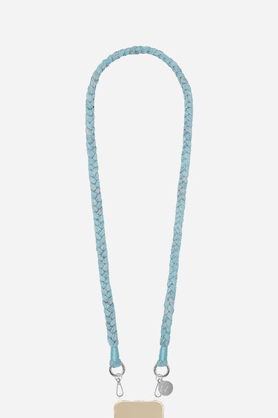 Cordon tresse Della bleu denim