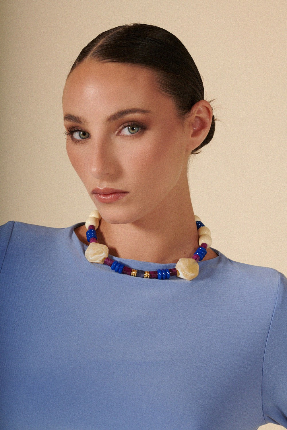 Jewelry Necklace Oceane Blue 40 cm