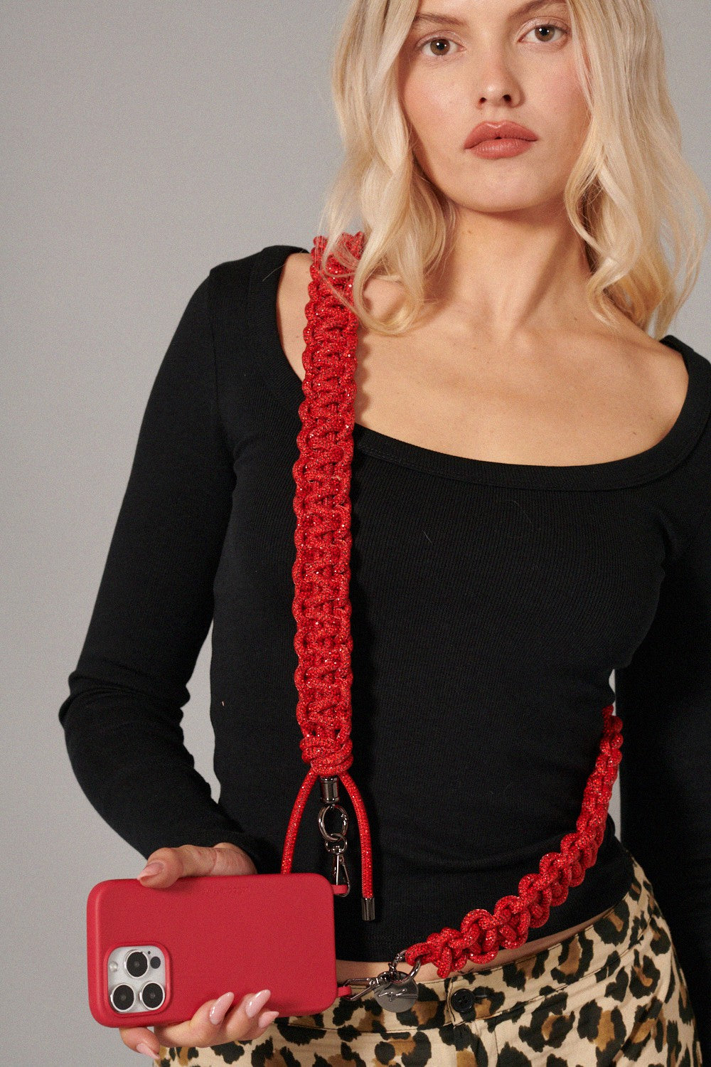 Giulia Red Long Chain 120 cm