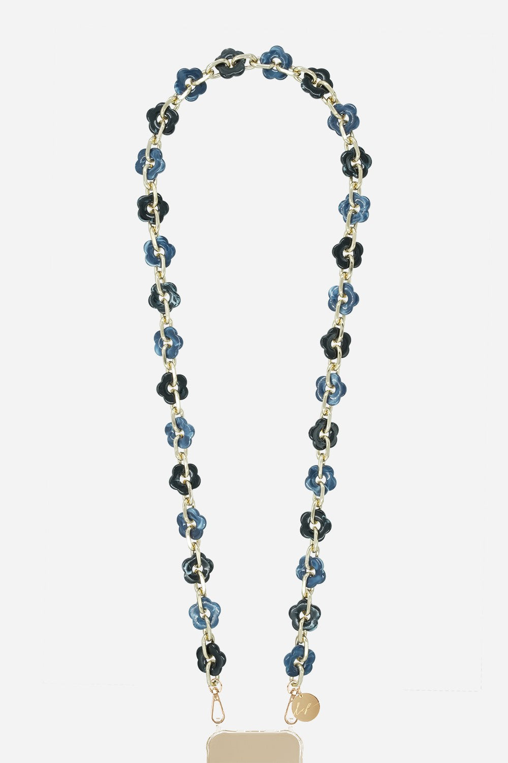 Cassy Blue Long Chain 120 cm