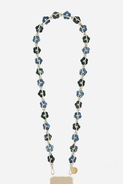 Cassy Blue Long Chain 120 cm