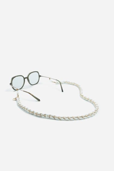 Bijoux Chaine De Lunette Lou Blanc 72 cm