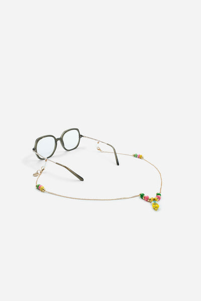 Bijoux Chaine De Lunette Lior Jaune 72 cm